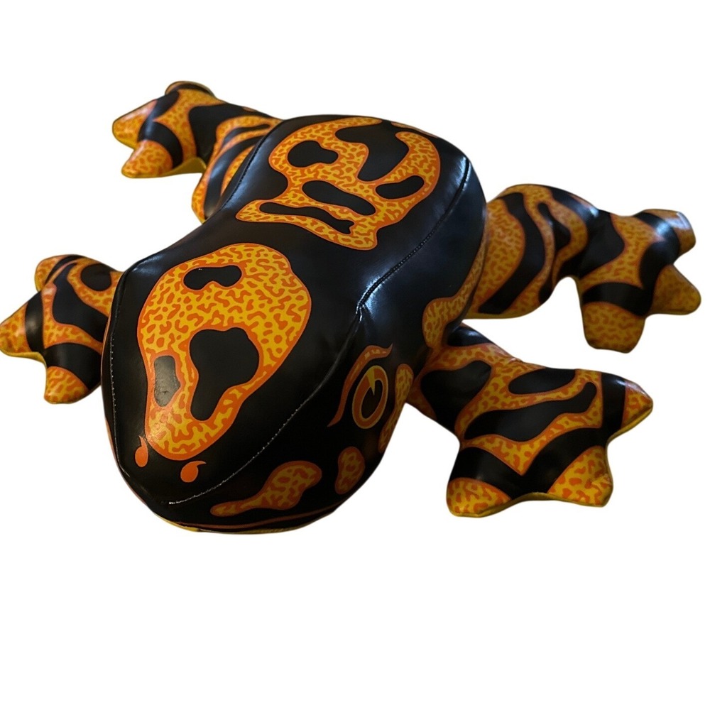 Ace Novelty Poison Dart Frog Plush Yellow Orange Black Stuffed Animal 220333